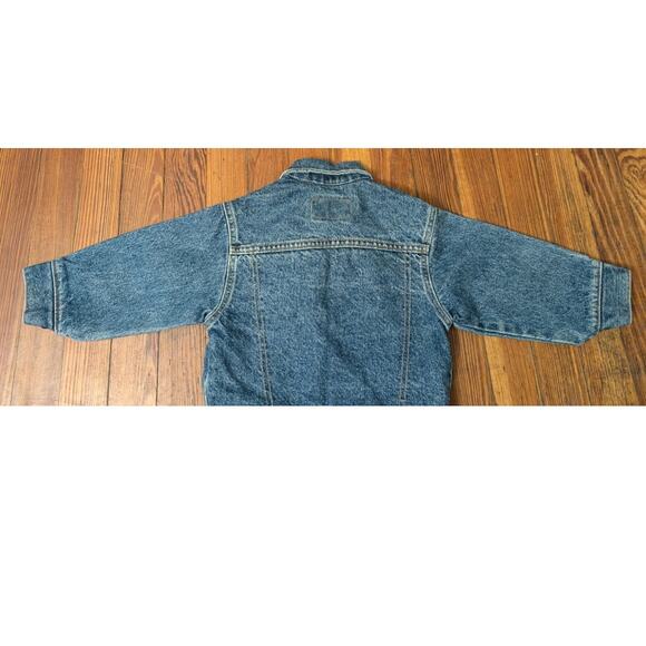 LEVI'S Blue Denim Jean Jacket Made In USA VTG Size 3 Orange Tab - Picture 4 of 9